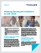 Achieving Security and Compliance for SAP HANA
